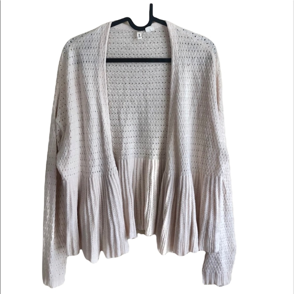 Anthropologie Moth Cream Knit Cardigan